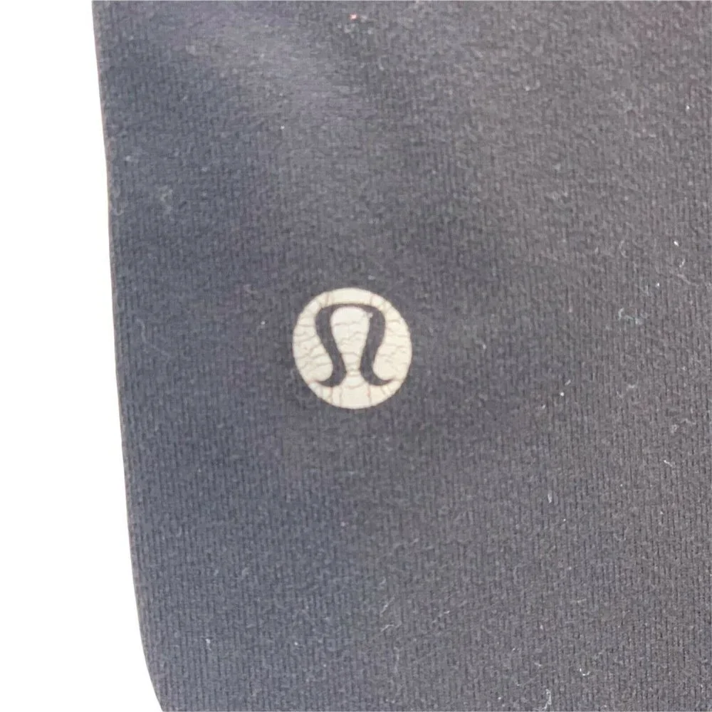 Lululemon Black Green Blue Waistband Reversible Leggings Size 2